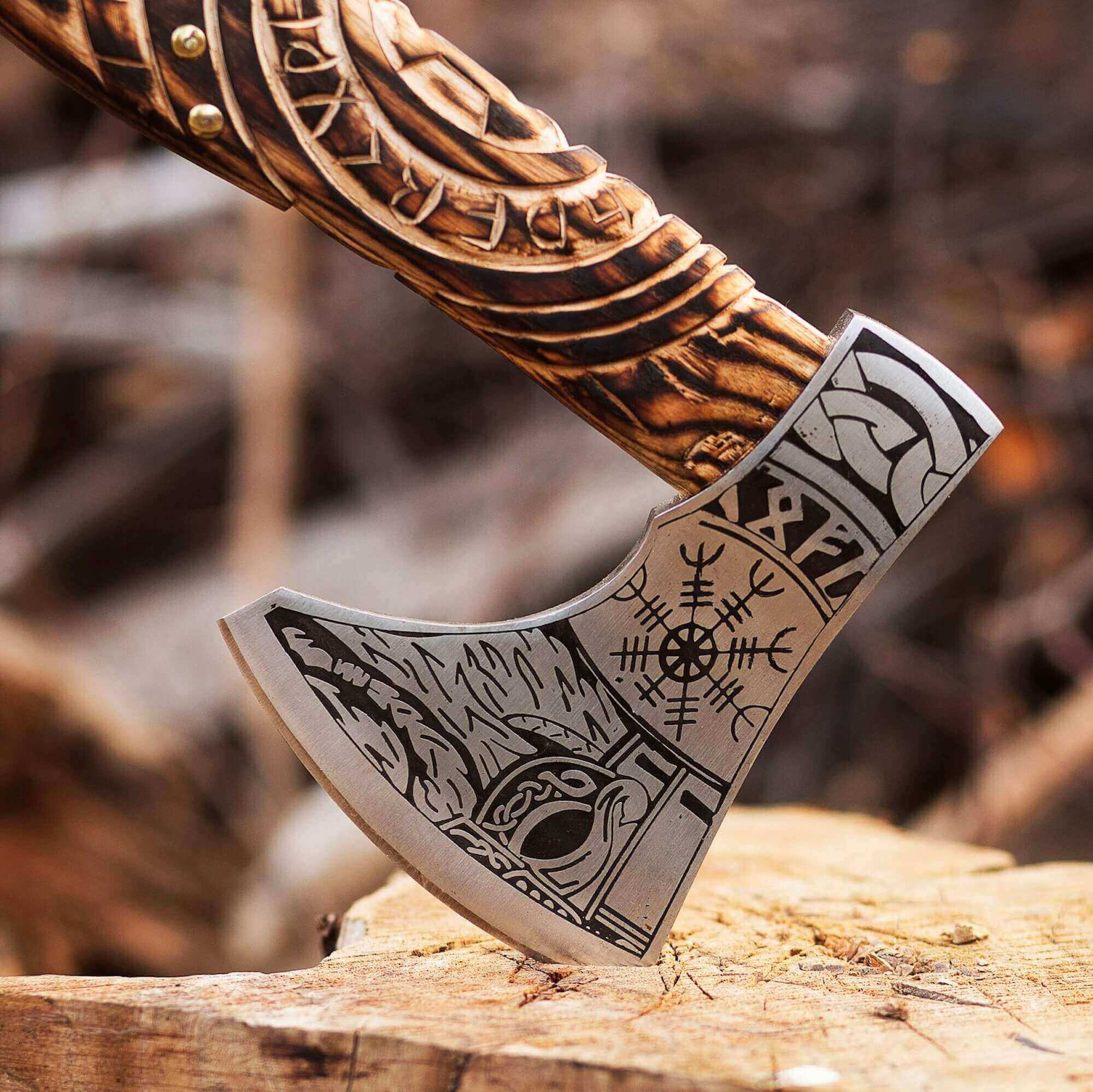 Handmade Viking Berserker Battle Axe