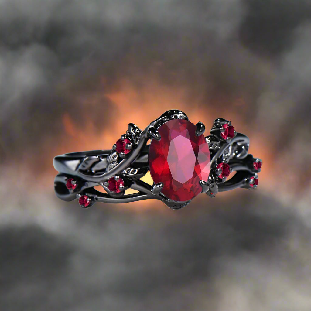 Viking Flamebound Oath Norse Ring