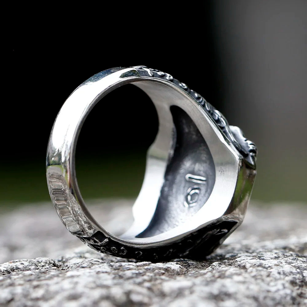 Viking Gloomfeather Raven Norse Ring