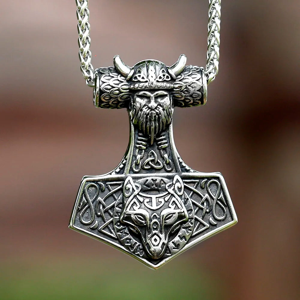 WOLFSTORM Mjolnir Necklace Pendant