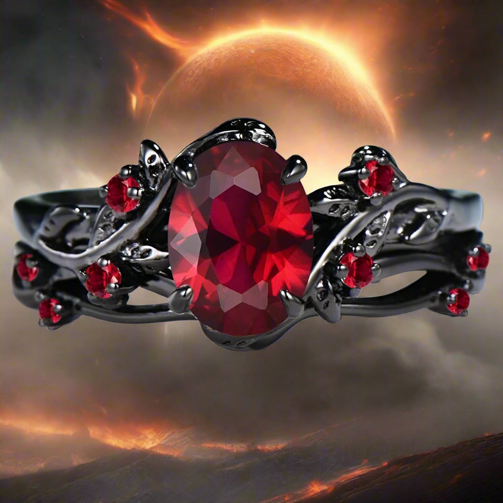 Viking Flamebound Oath Norse Ring