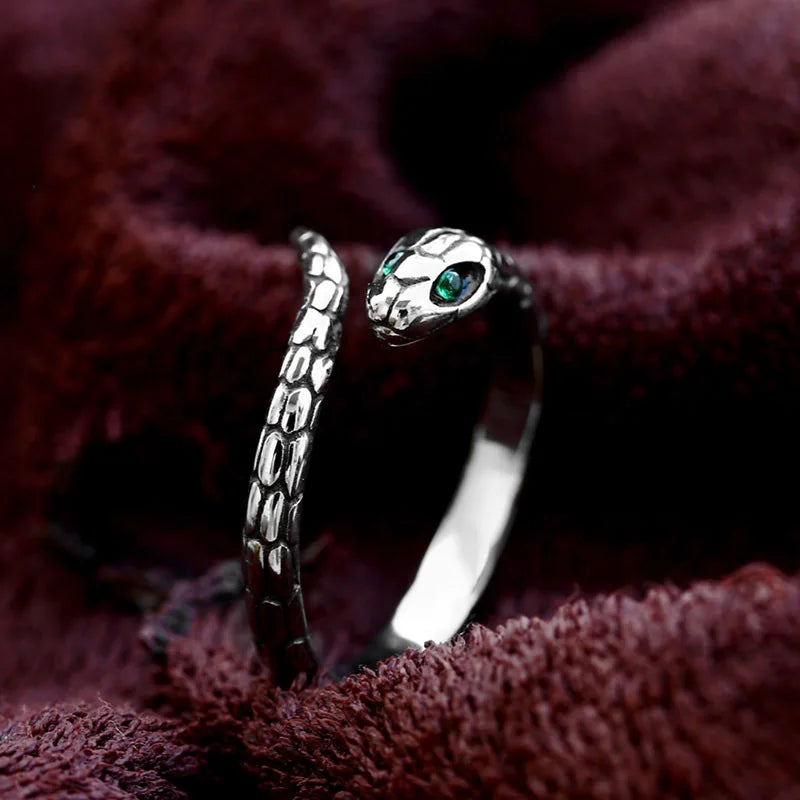 Viking Eternal Serpent 925 Sterling Silver Norse Ring