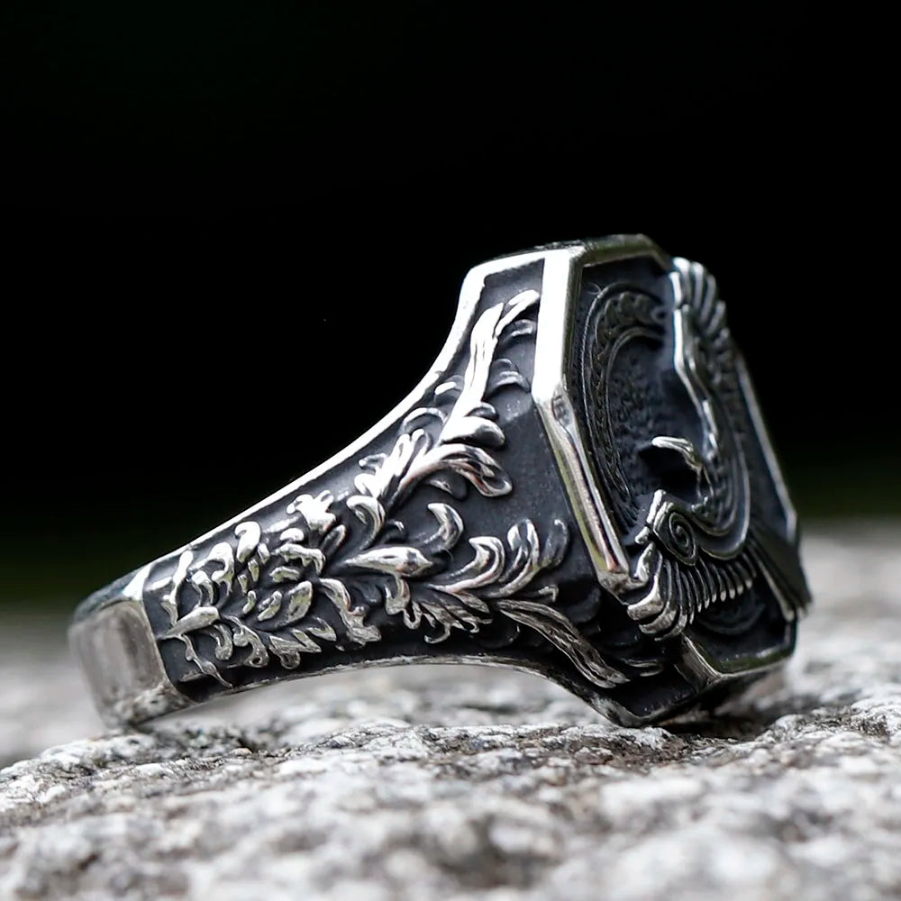Viking Gloomfeather Raven Norse Ring