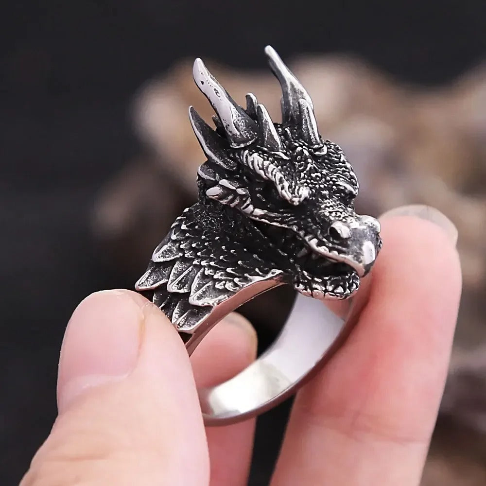 Viking Dragon of Asgard Norse Ring