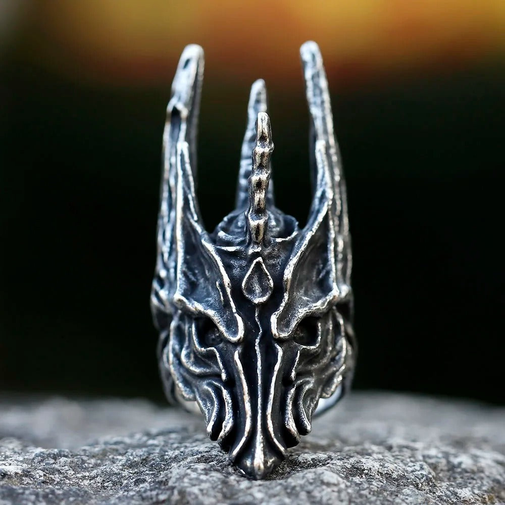 Helm of Sauron Stainless Steel Ring