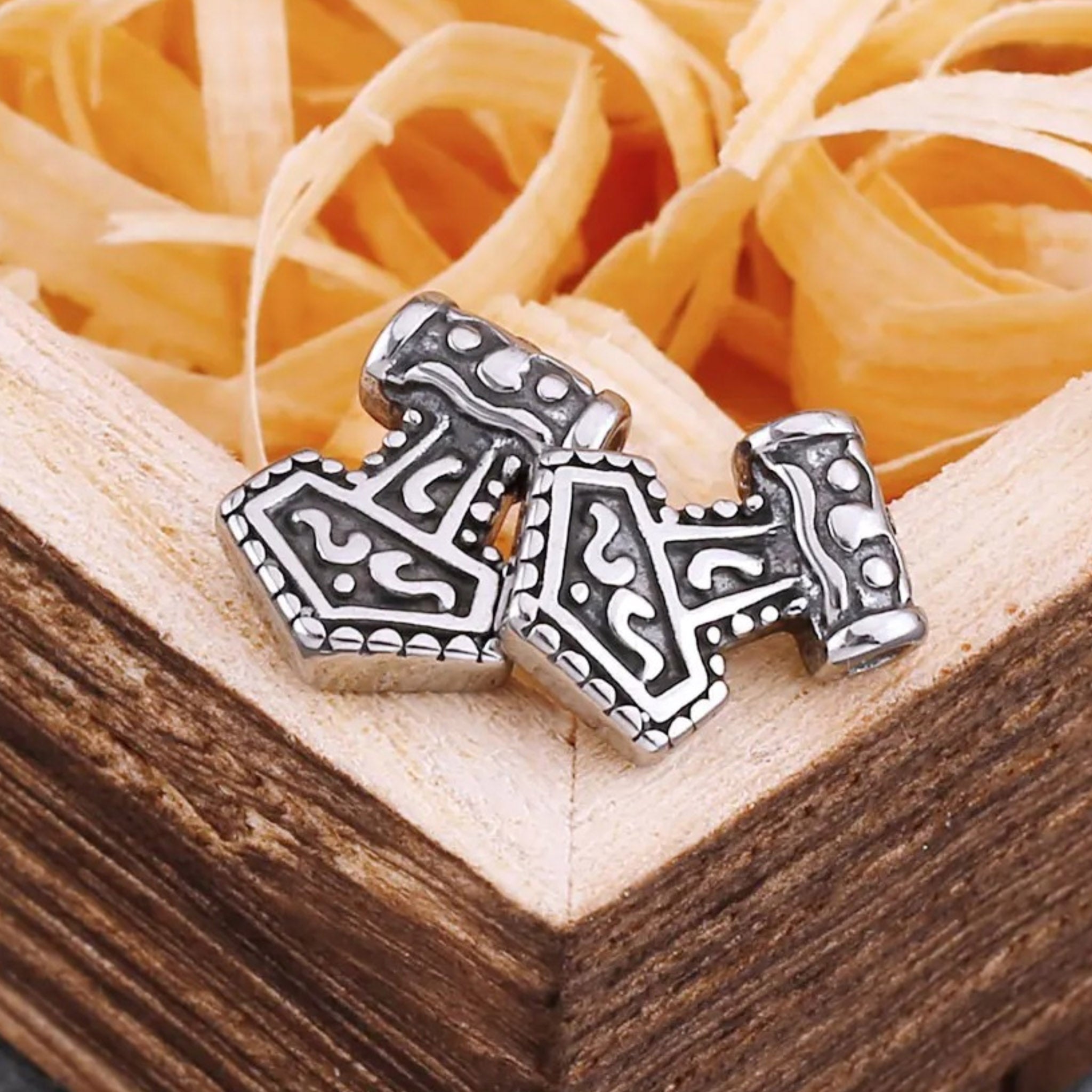 Mjolnir Thunderstrike Stud Earrings