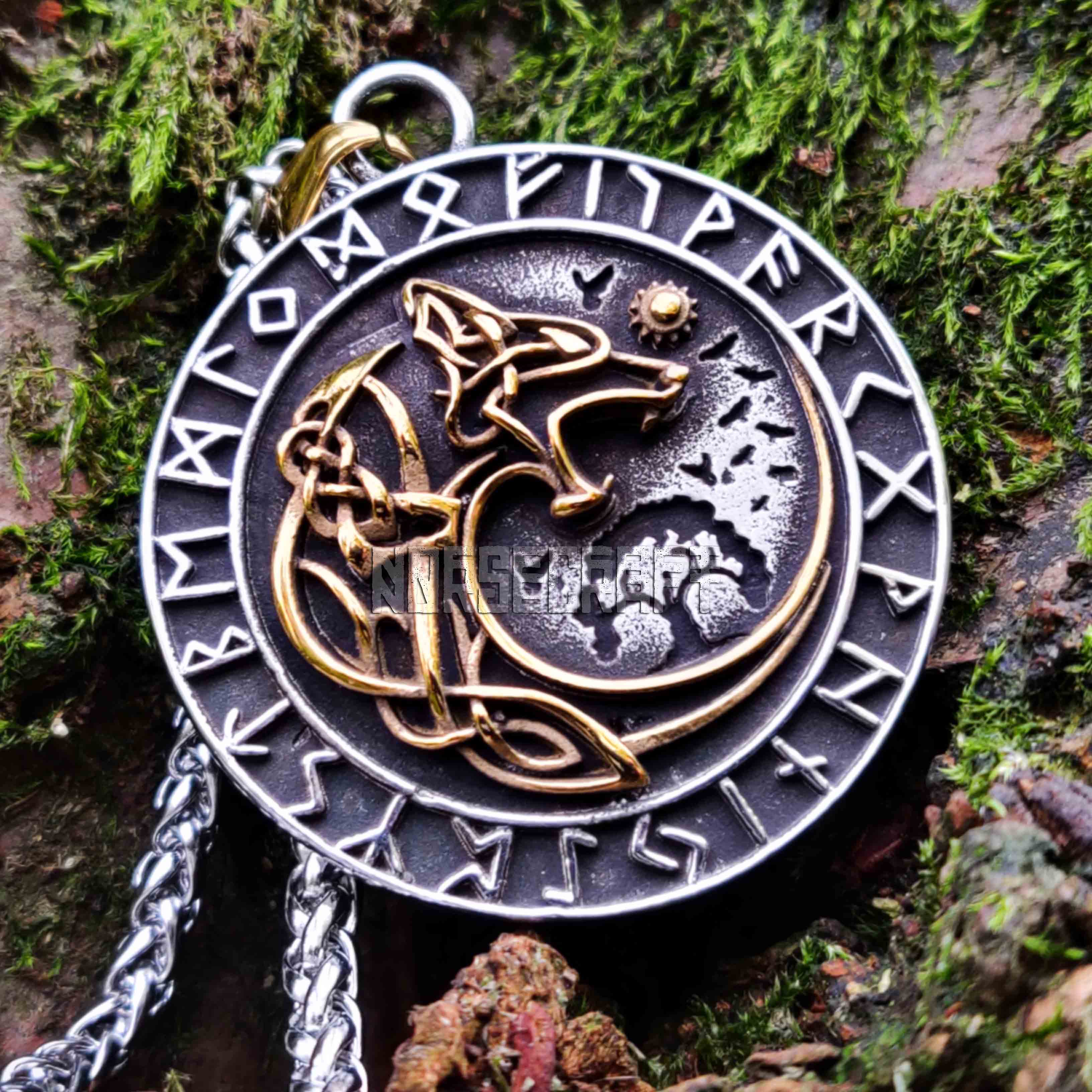 Ferocious Fenrir Necklace Stainless Steel