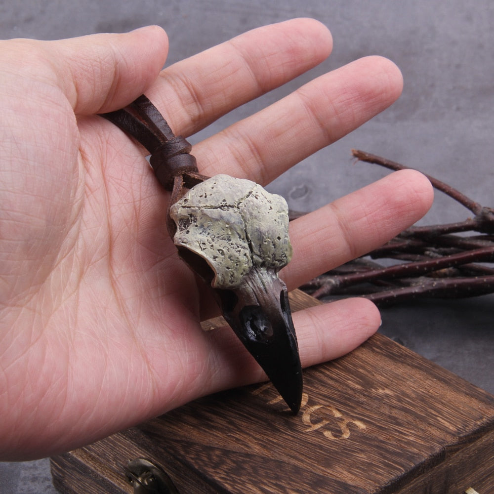 Skull of the Raven King Necklace