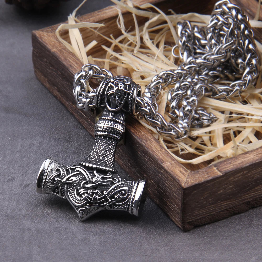 Mighty Mjolnir Necklace Stainless Steel