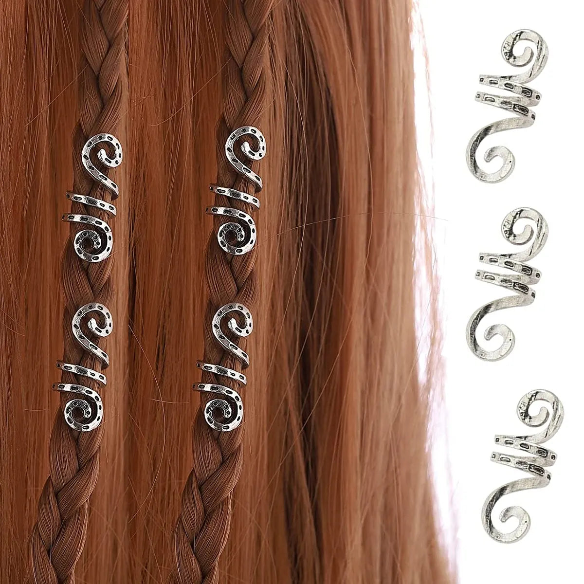 Angrboda Hair Ring Spiral Charms