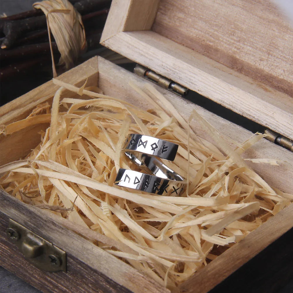 Runic Whirlwind Ring Stainless Steel