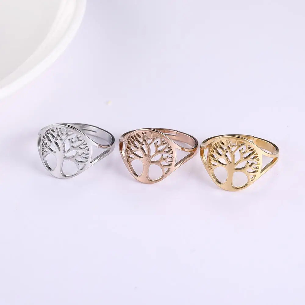 Eternal Roots of Yggdrasil Adjustable Ring