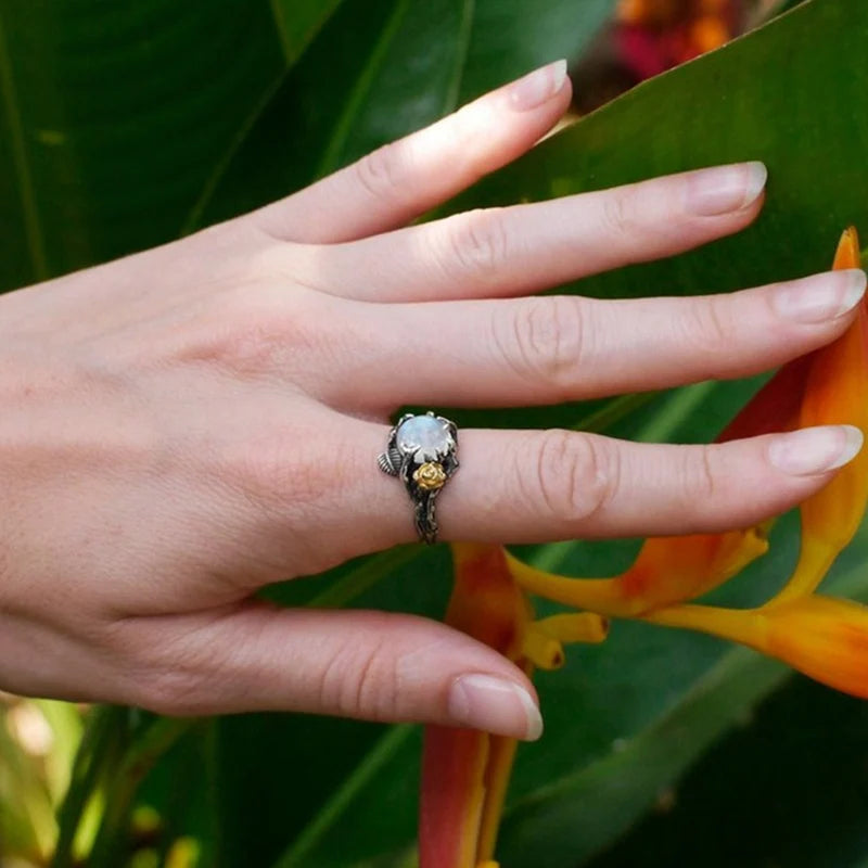 Light of Valhalla Moonstone Ring