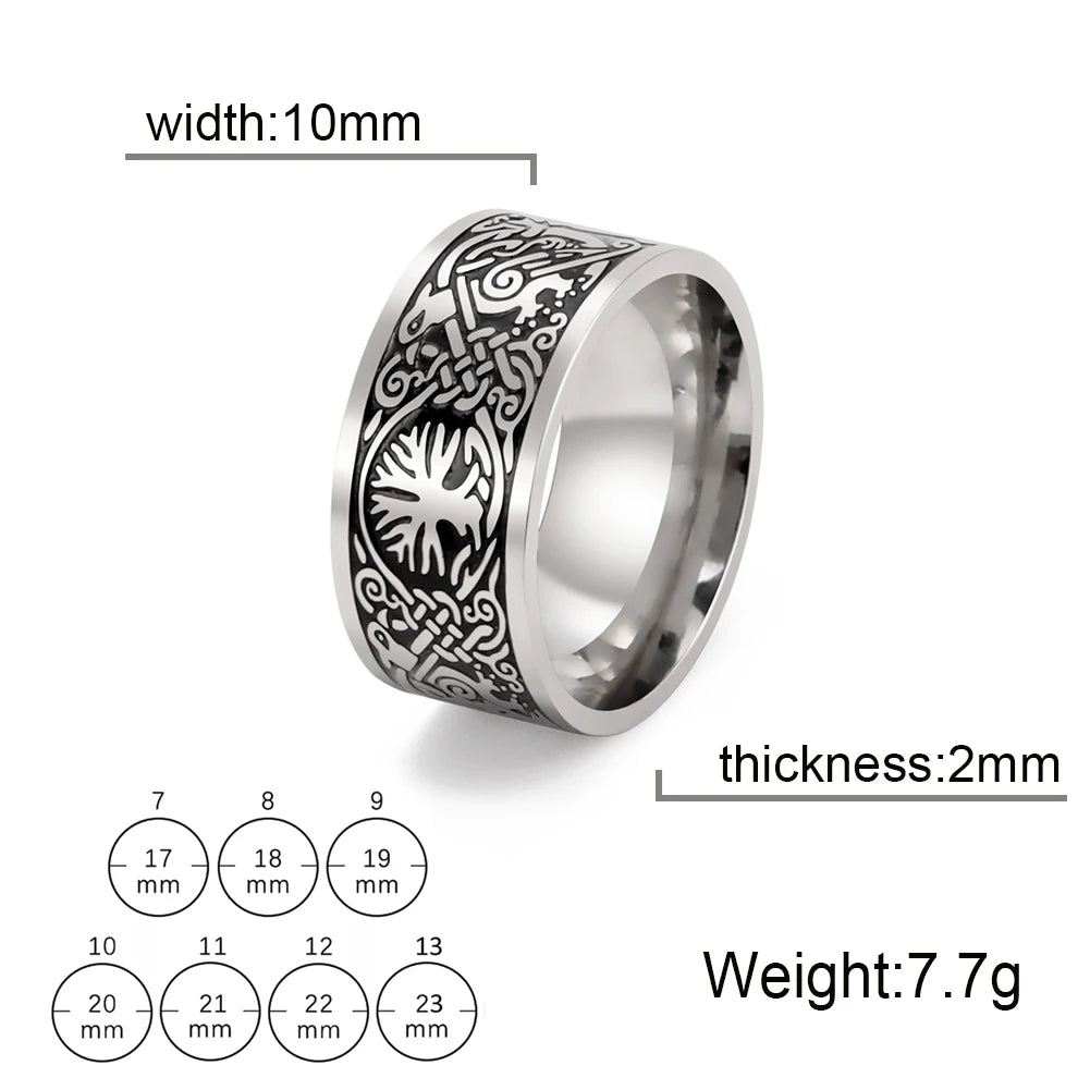 Blessings of Yggdrasil Ring Stainless Steel