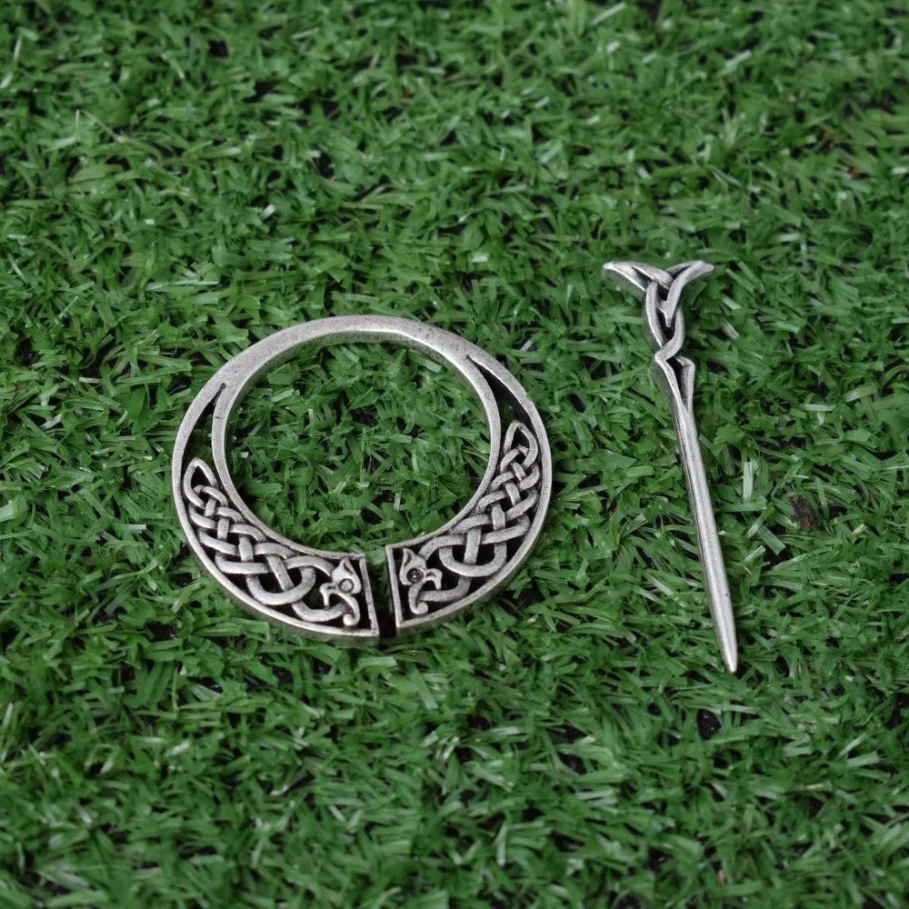 Celtic Threads of Fate Brooch Pin