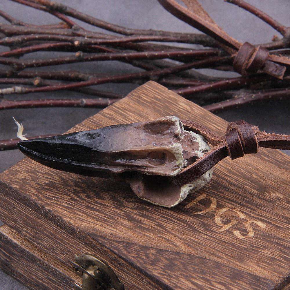 Skull of the Raven King Necklace