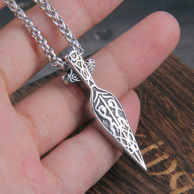 Gungnir Spear Necklace Stainless Steel