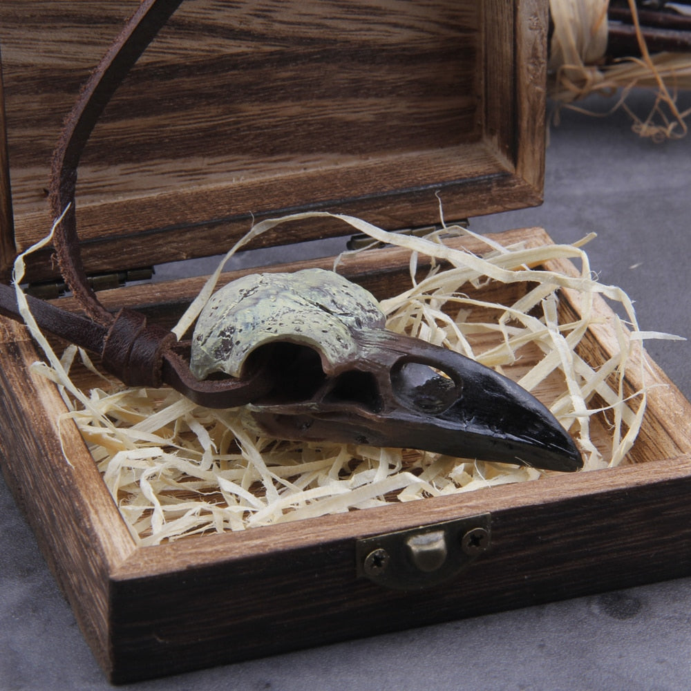 Skull of the Raven King Necklace