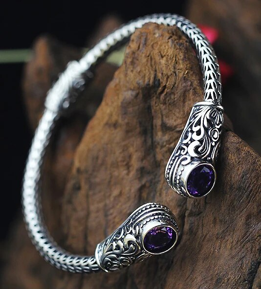 Divine Sight of Heimdall Sterling Silver Bracelet