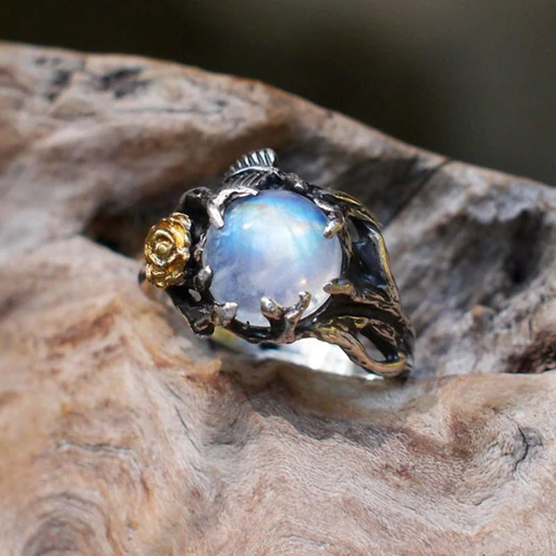 Light of Valhalla Moonstone Ring