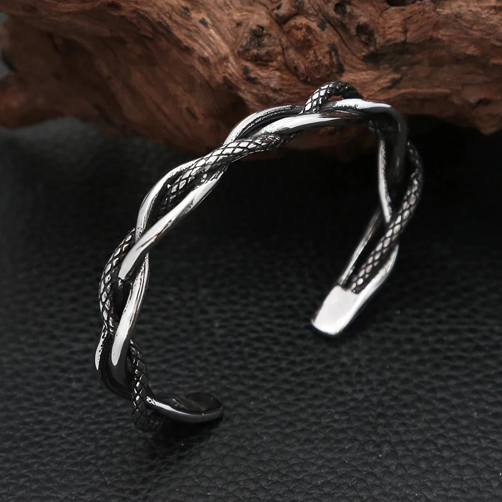 Godless Serpent Bracelet Arm Ring Stainless Steel