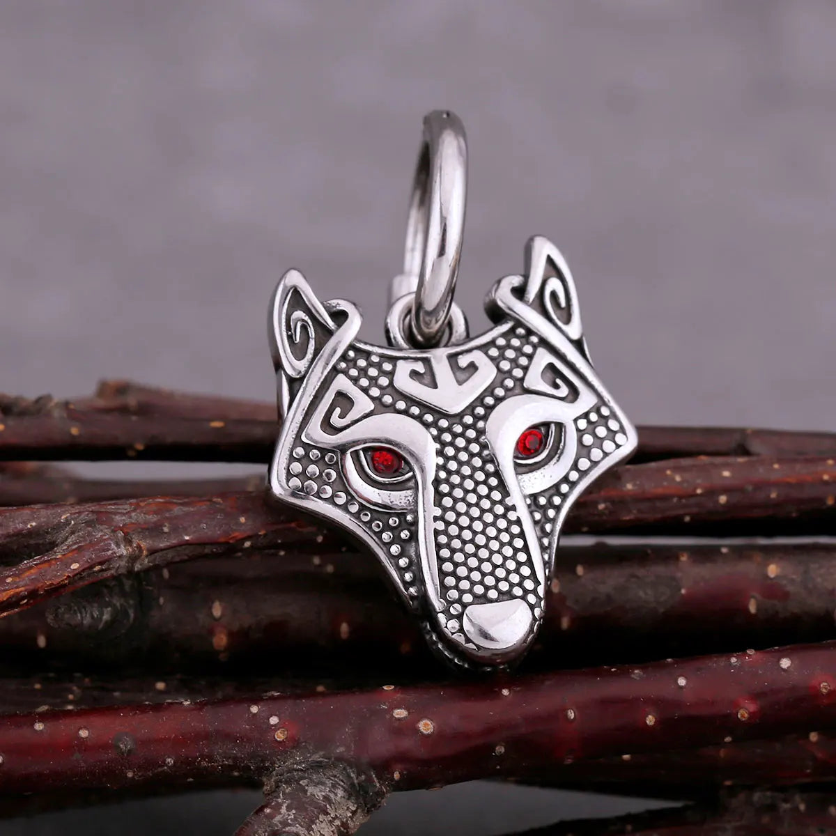 Fury of Fenrir Earrings Stainless Steel