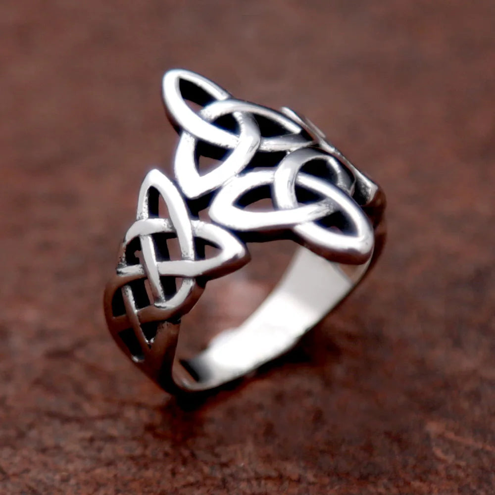 Viking Celtic Knot Trinity Ring Stainless Steel