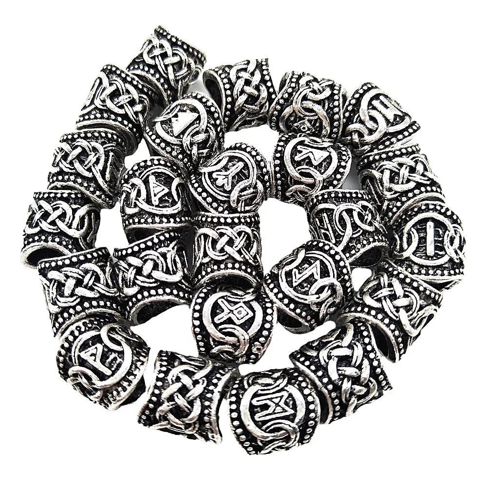 Set of 24 Viking Rune Beads