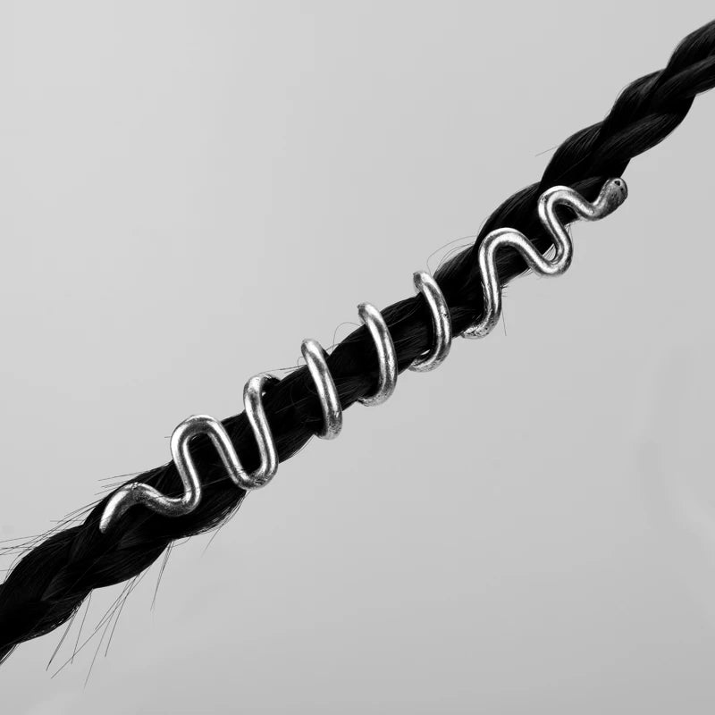 Viking Spiral Charm Hair Beads