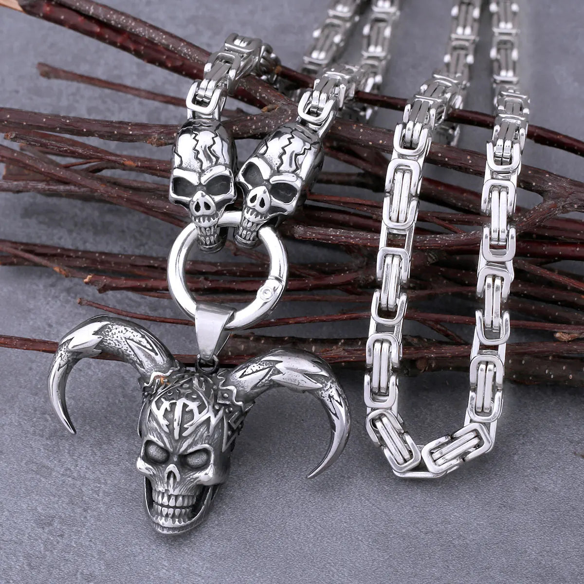 Ragnarök Unleashed Surtr Necklace Stainless Steel