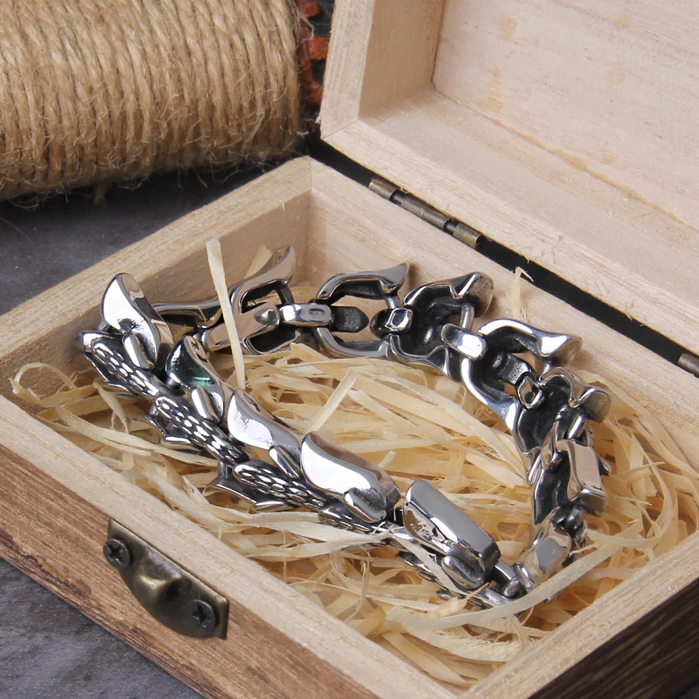 Ouroboros Bracelet Stainless Steel