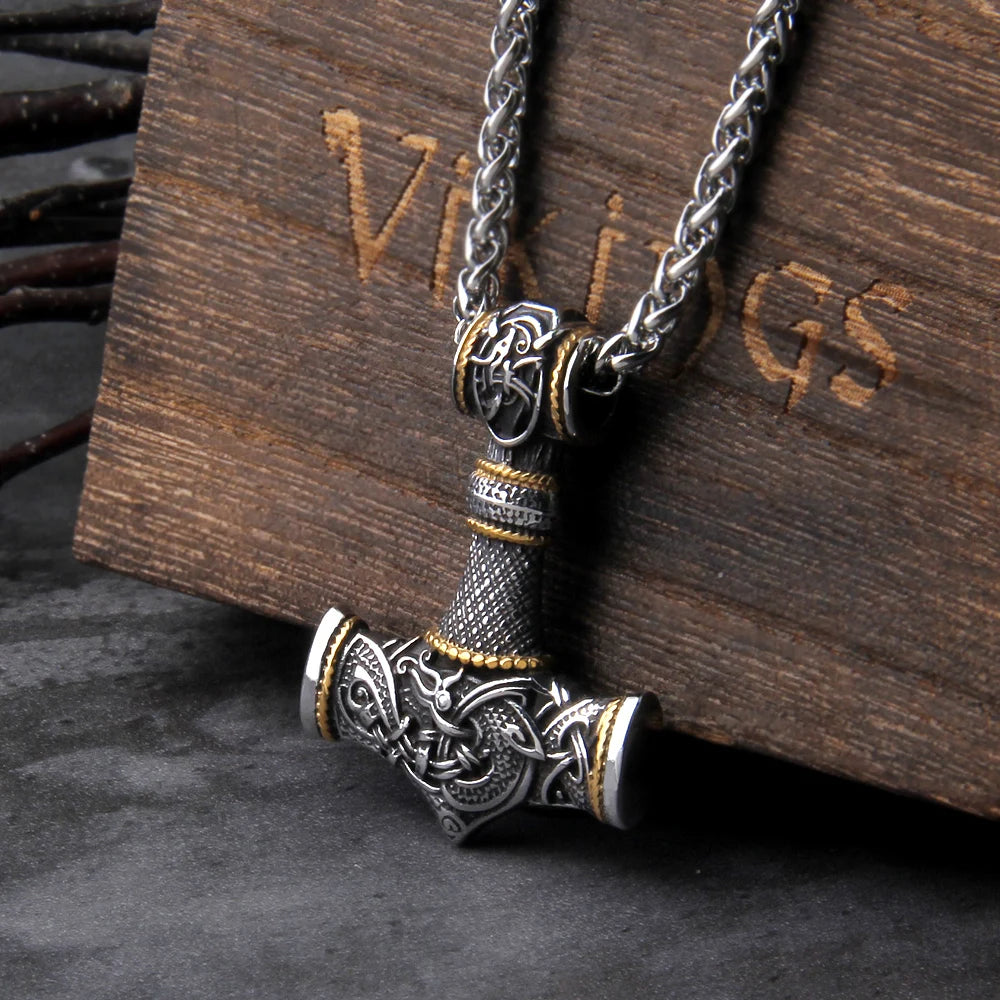 Mighty Mjolnir Necklace Stainless Steel