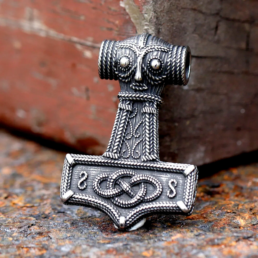 Viking Mjolnir Thor's Hammer Necklace Pendant