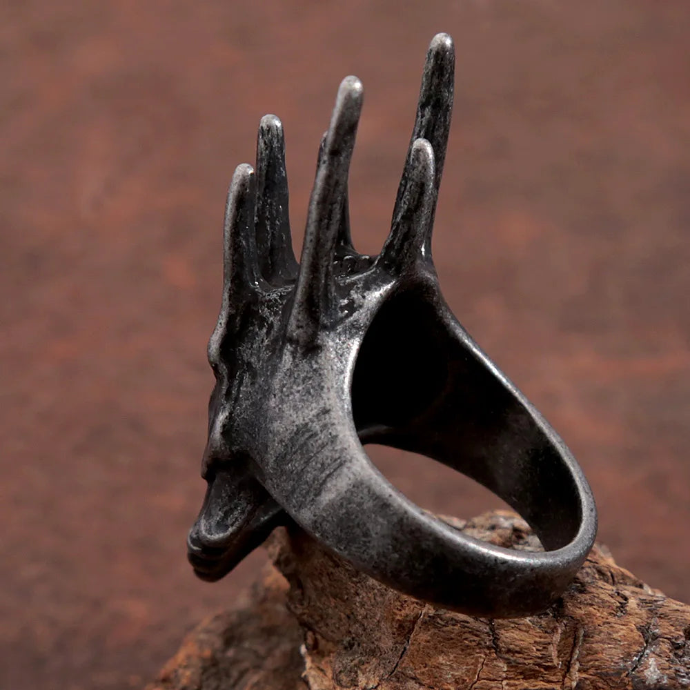 Helm of Sauron Stainless Steel Ring