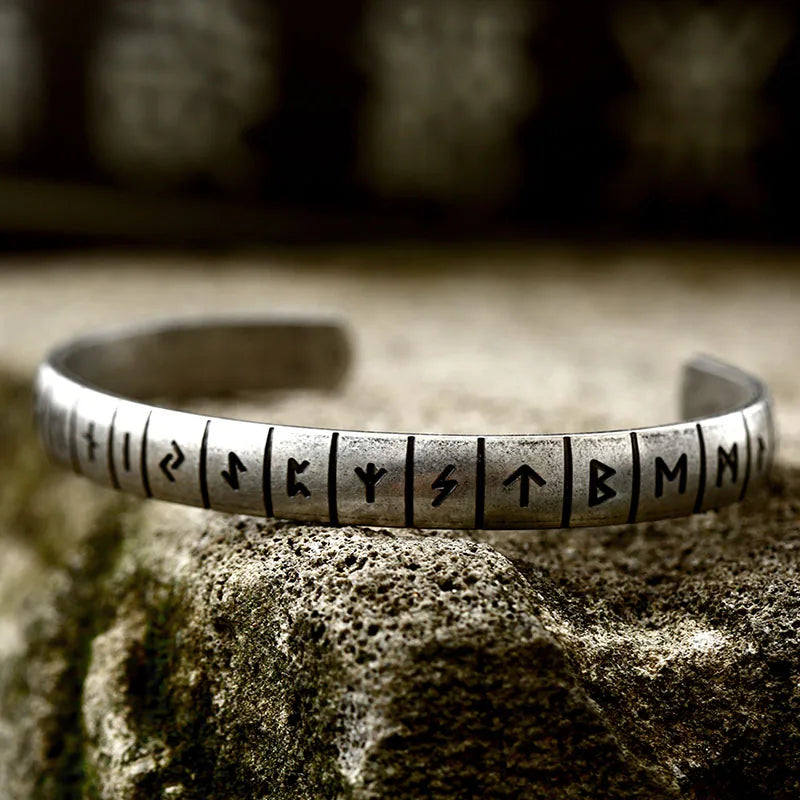 Runes of Wisdom Bracelet Cuff