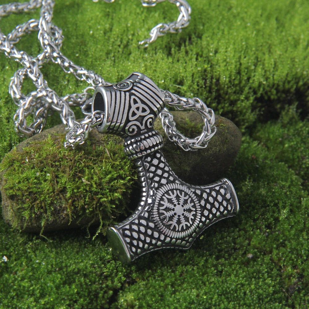 Mjölnir Protection Necklace Stainless Steel