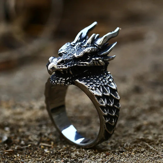Viking Dragon of Asgard Norse Ring