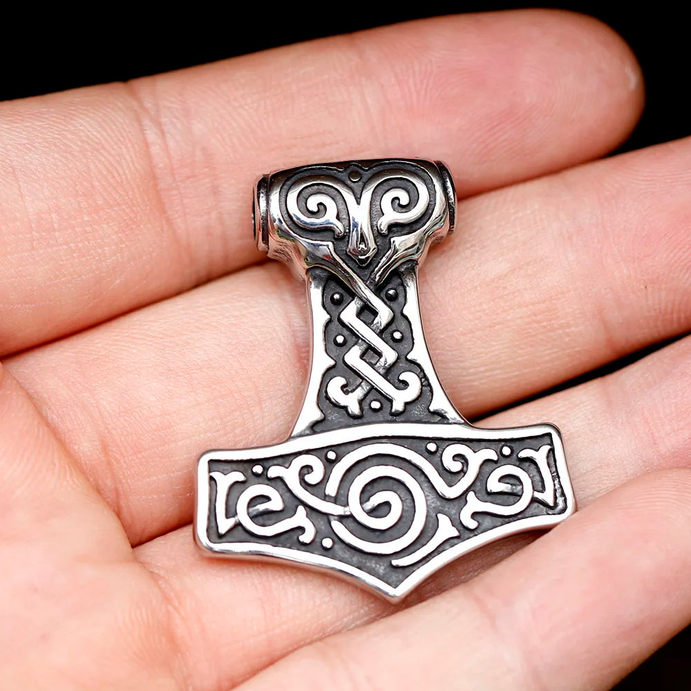 Viking Thor's Hammer Mjolnir Necklace