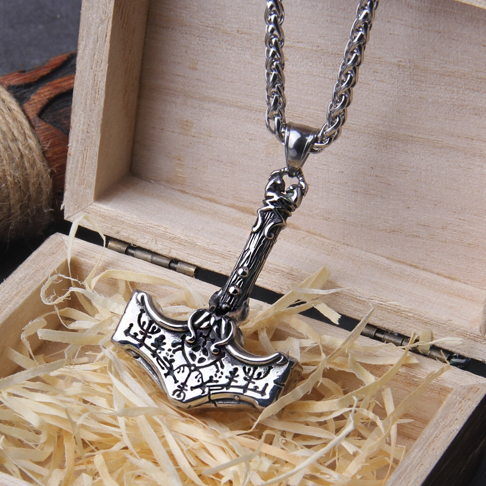 Rage of Thor Mjolnir Necklace Stainless Steel