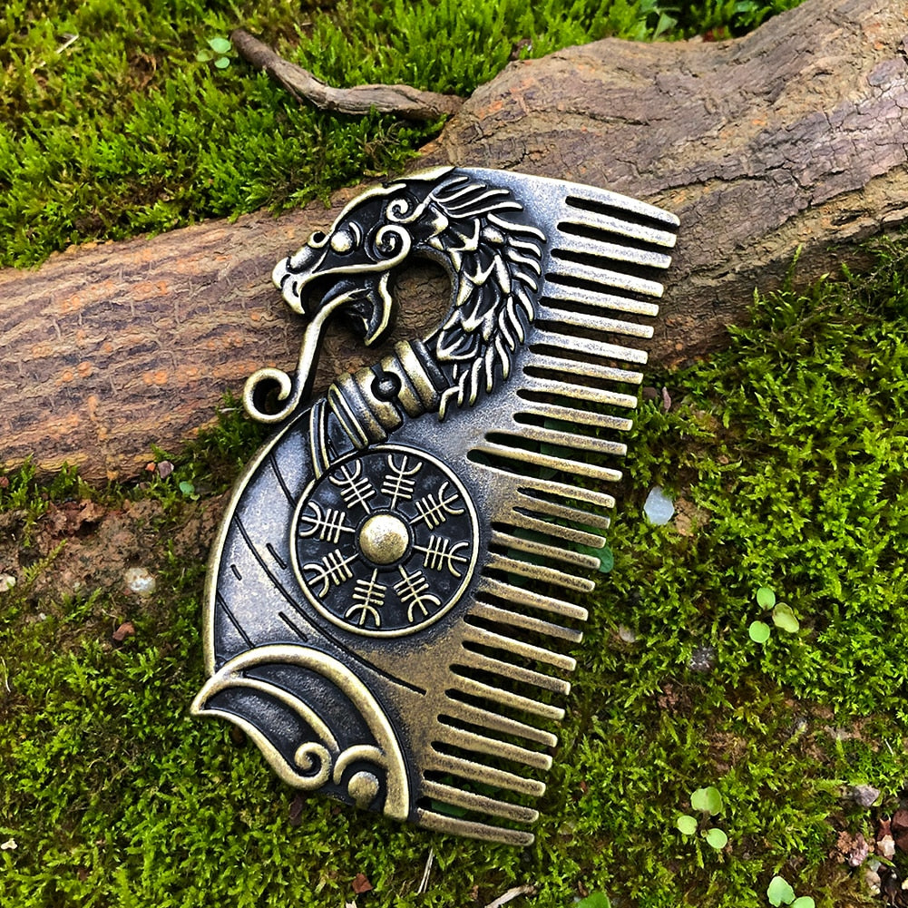 Viking Drakkar Longship Comb Stainless Steel