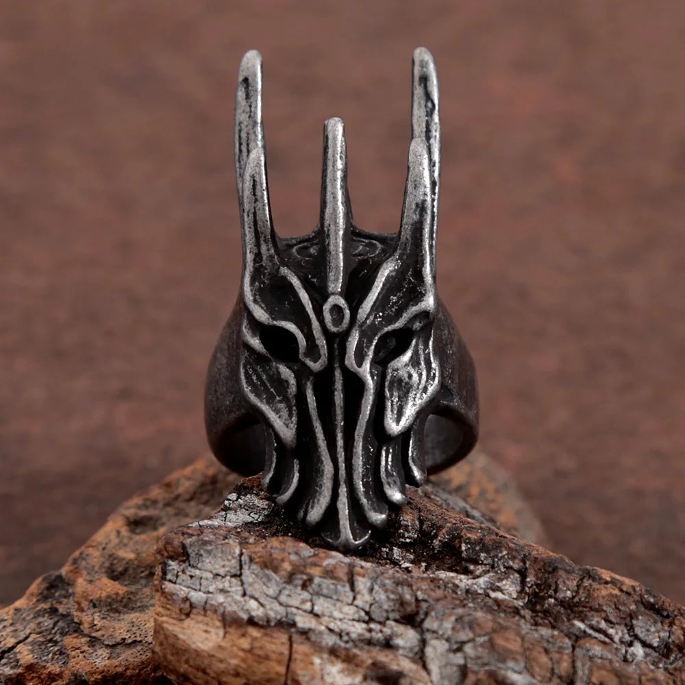 Helm of Sauron Stainless Steel Ring