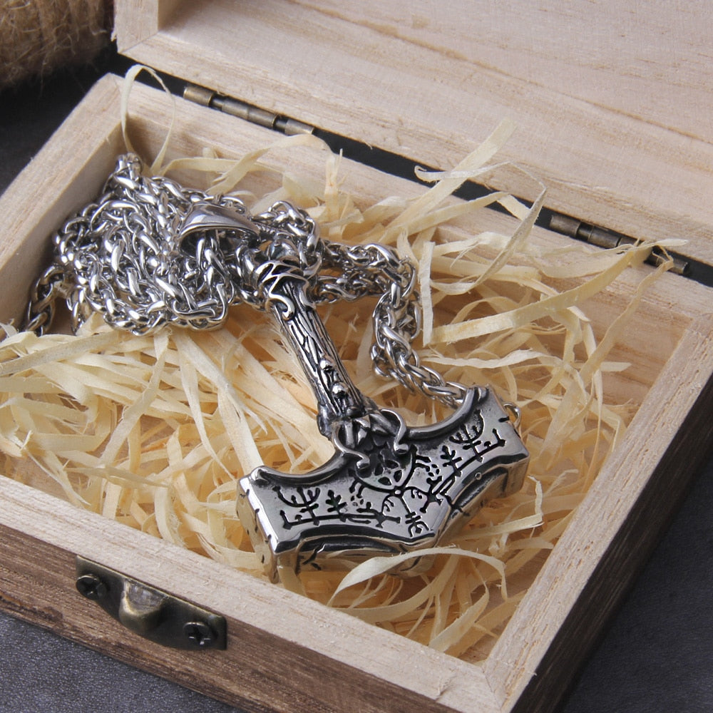 Rage of Thor Mjolnir Necklace Stainless Steel