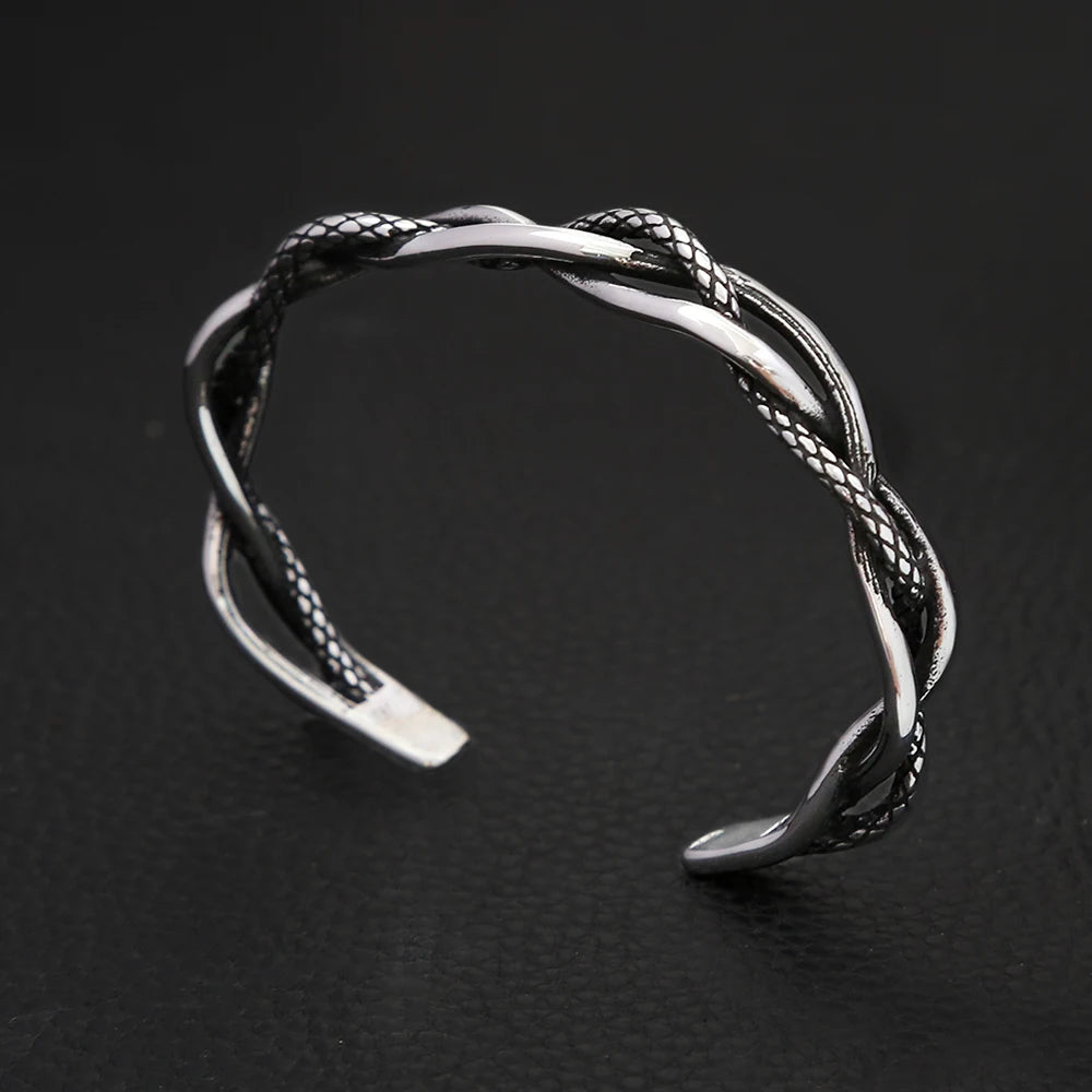 Godless Serpent Bracelet Arm Ring Stainless Steel