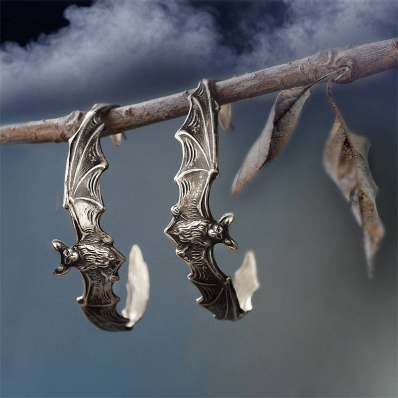 Spies of the One-Eyed God Bat Earrings