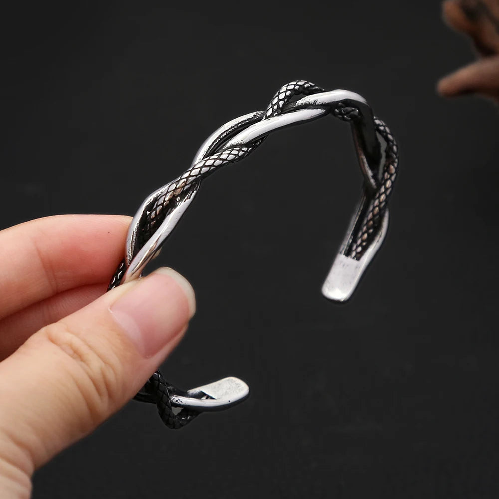 Godless Serpent Bracelet Arm Ring Stainless Steel