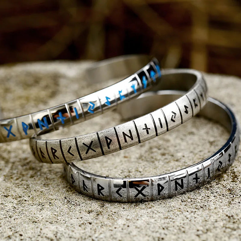 Runes of Wisdom Bracelet Cuff