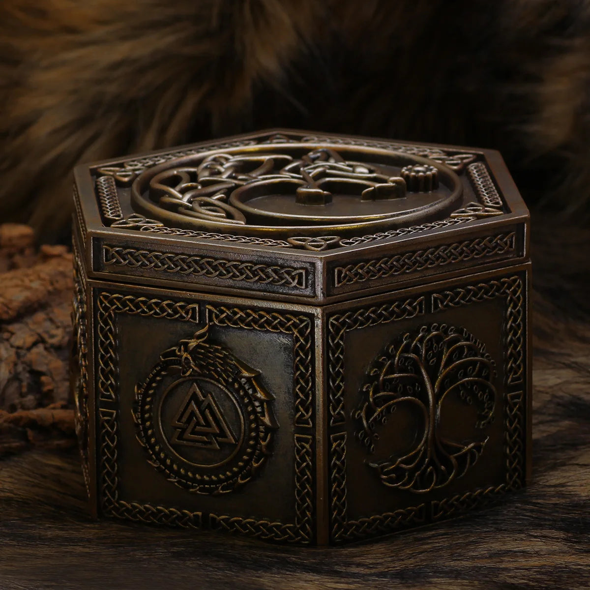 Viking Wolf Fenrir Jewellery Box