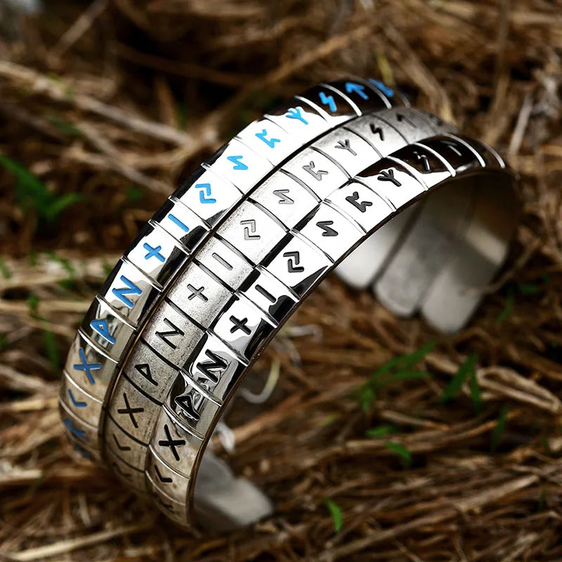 Runes of Wisdom Bracelet Cuff