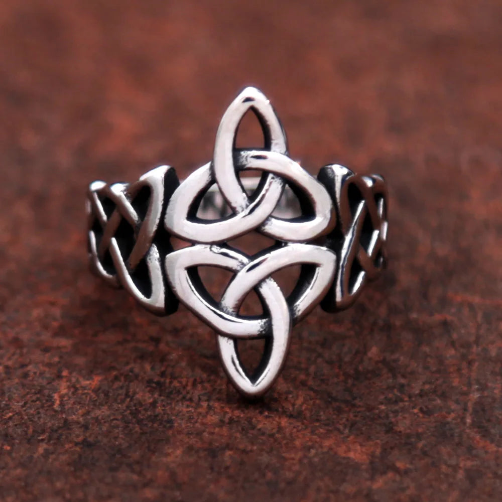 Viking Celtic Knot Trinity Ring Stainless Steel