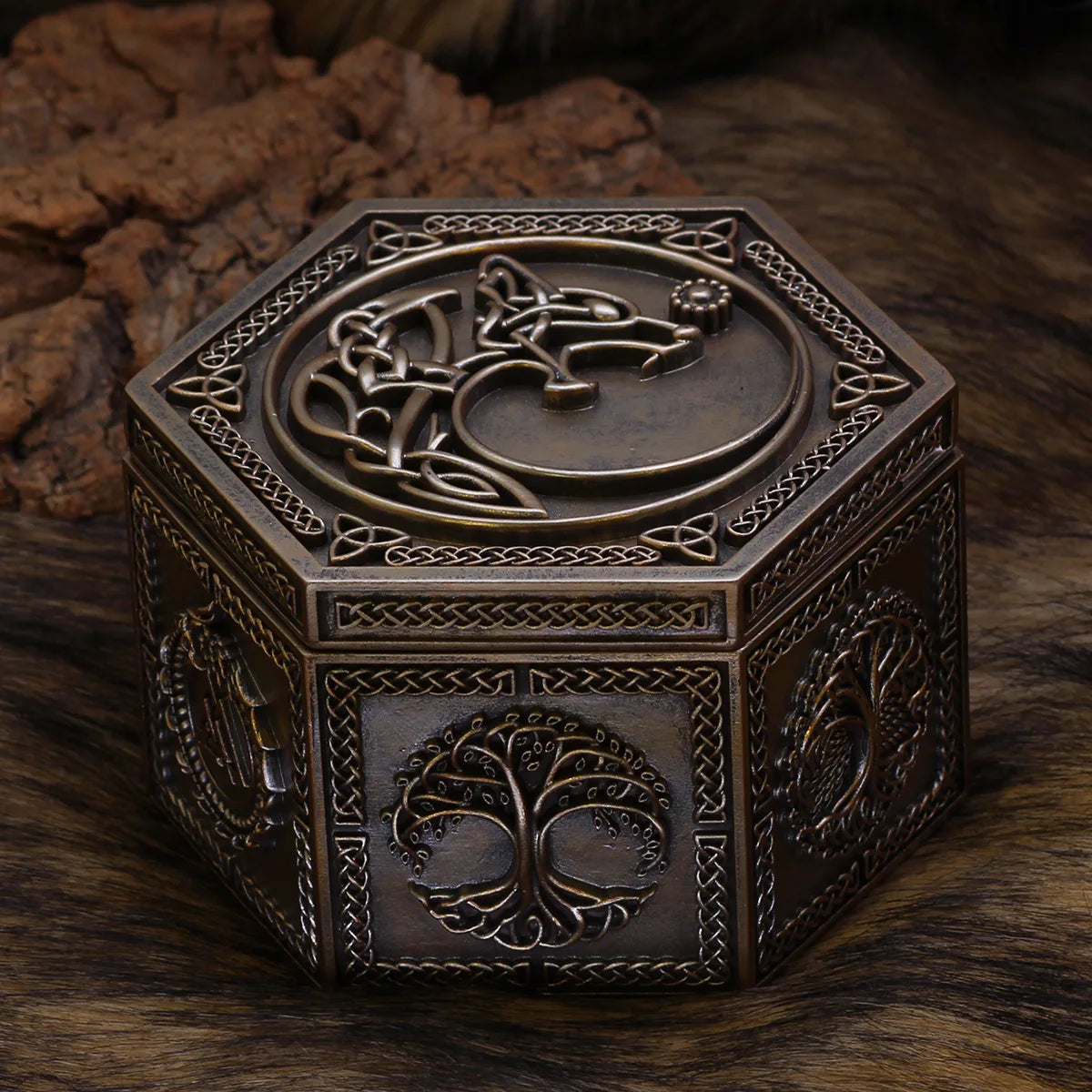 Viking Wolf Fenrir Jewellery Box